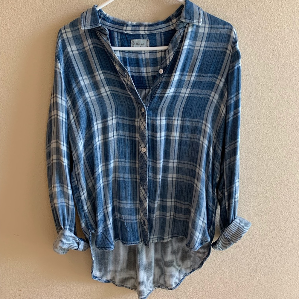 NEVER WORN Altar’d State blue plaid flannel